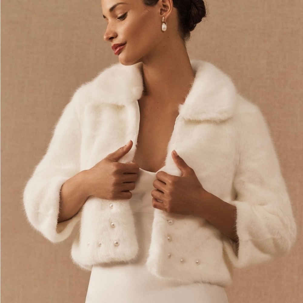 BHLDN Unreal Fur Jacket